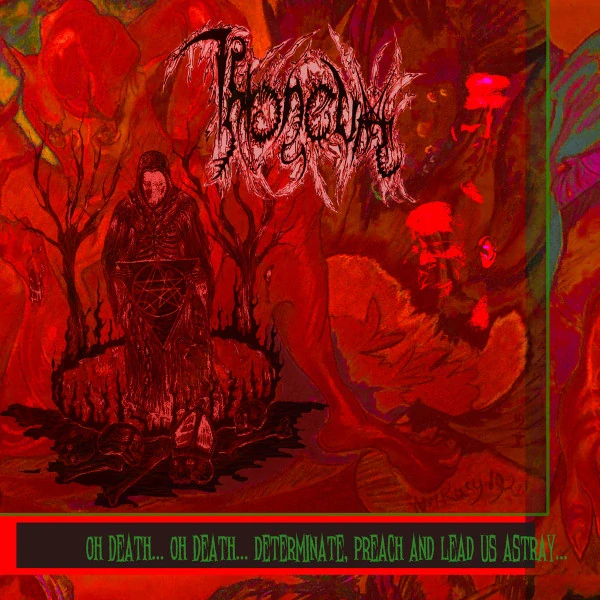 THRONEUM - Oh Death?.?.?. Oh Death?.?.?. Determinate, Preach and Lead Us Astray?.?.?. LP green orange splatter