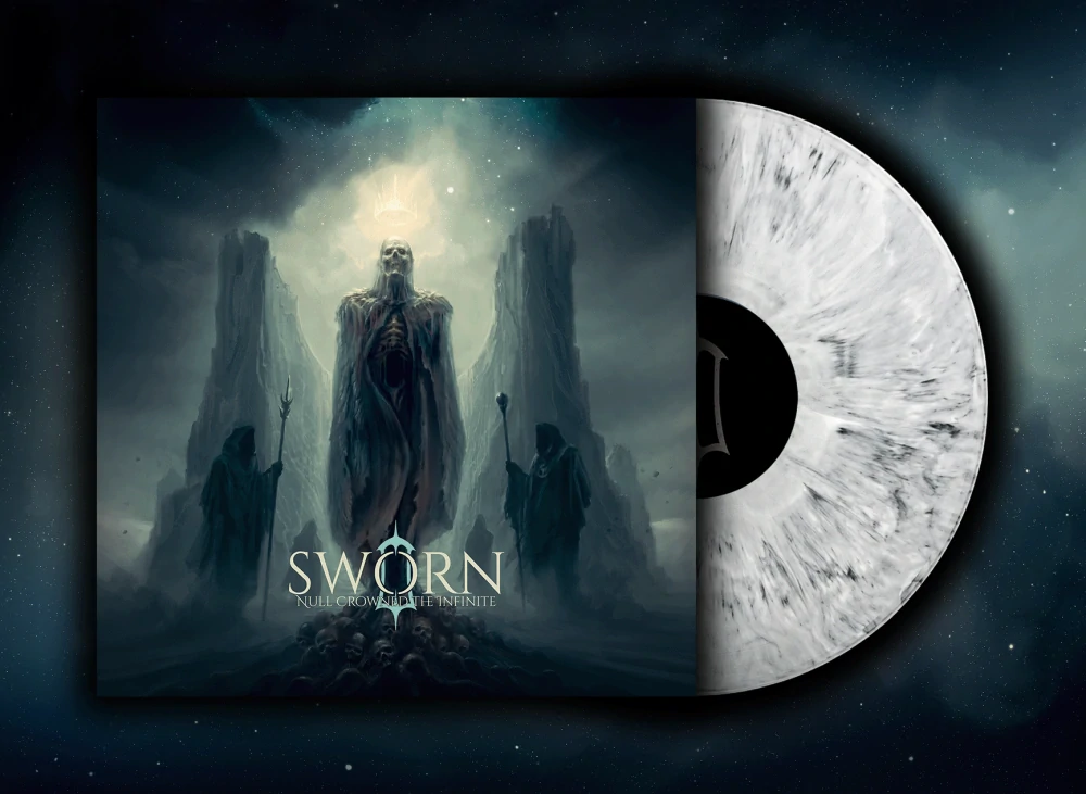 SWORN - Null Crowned the Infinite – Limited Marbled Smoke Vinyl with printed inner sleeve (500 copies)