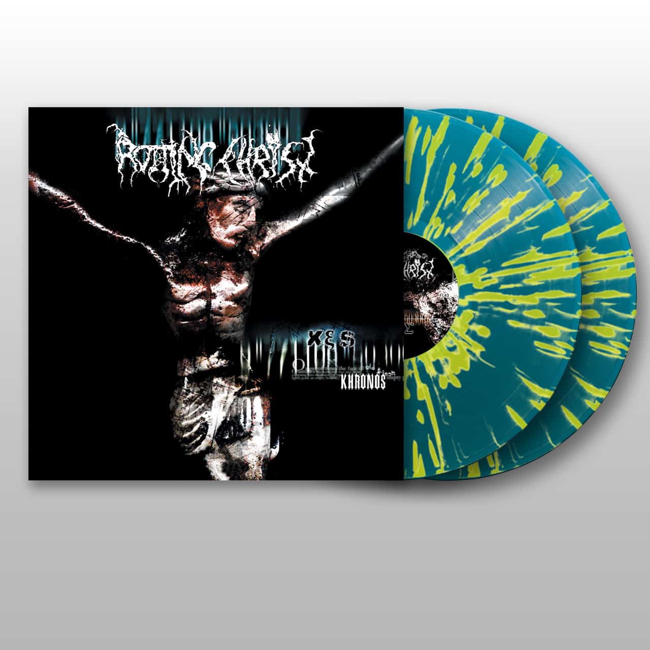 ROTTING CHRIST - Khronos Double Blue with Yellow Splatter Gatefold LP (Limited to 500 copies)