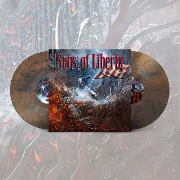JON SCHAFFER´S SONS OF LIBERTY – Thought Crimes (Volumes 1 & 2) – Limited Double Transparent Marbled Orange & Black LP in Gatefold Jacket with 8 page booklet (500 copies)