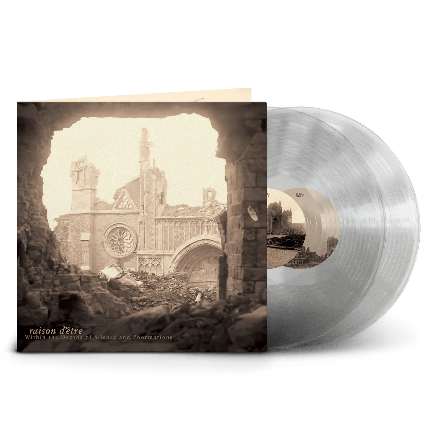 RAISON D ETRE - Within The Depths Of Silence And Phormations – Limited Double Transparent Vinyl in Gatefold (400 copies – Numbered Edition)