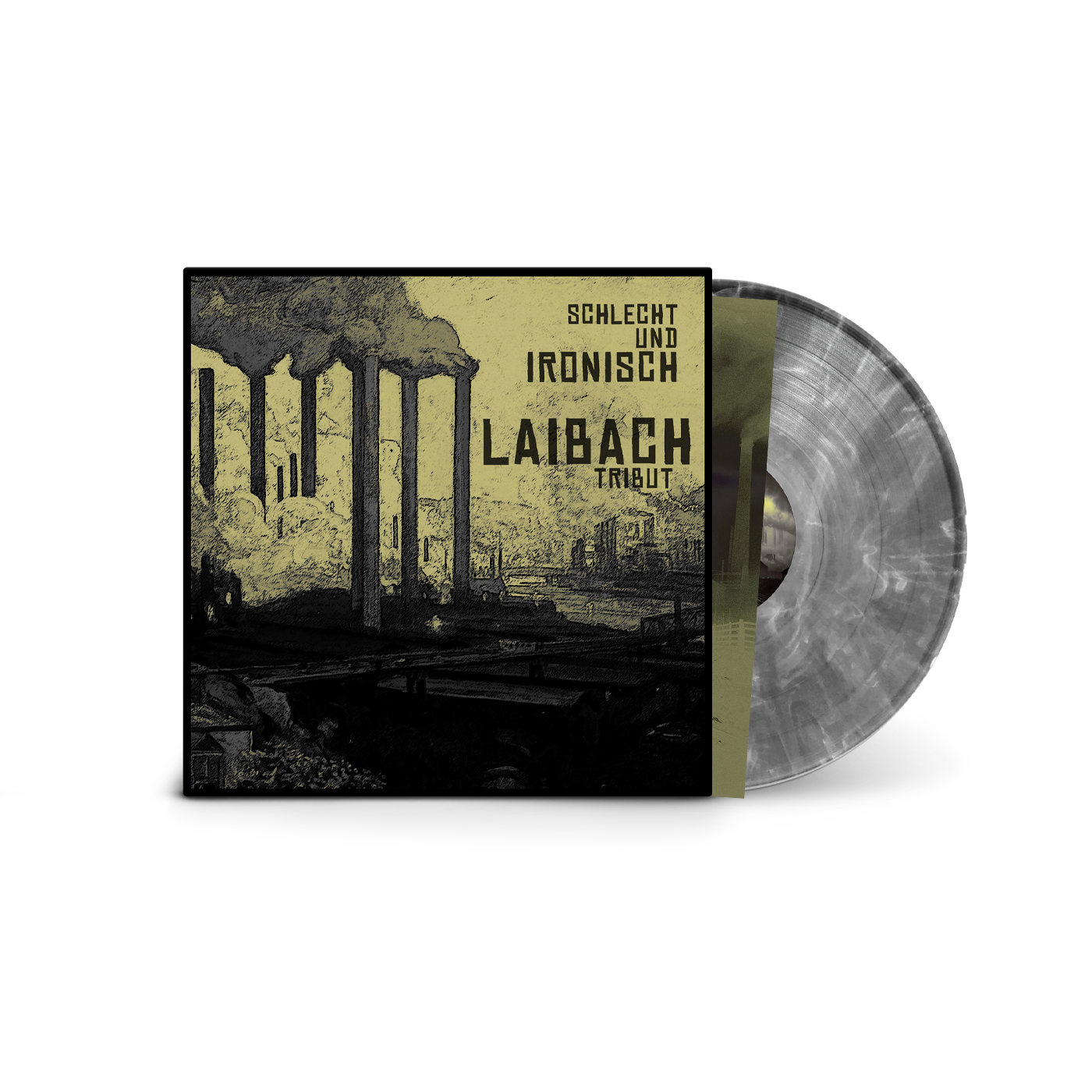 LAIBACH TRIBUT - “Schlecht Und Ironisch” – Limited Marbled Black Vinyl with insert (250 copies)
