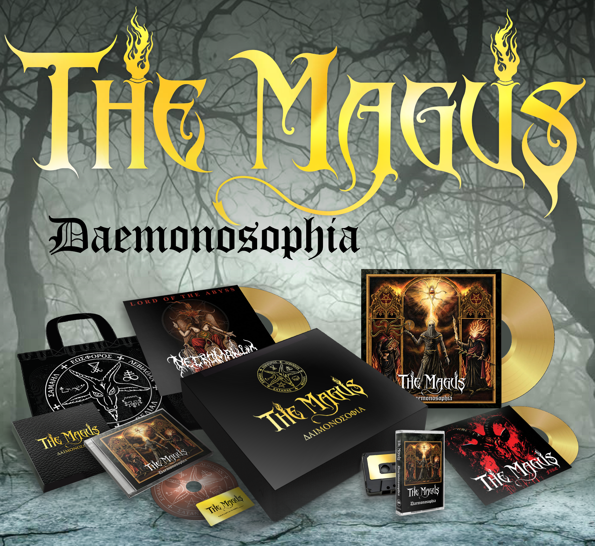 THE MAGUS - Daemonosophia (The Alchemical Gold Boxset edition) – Luxurious Black Box Embossed in Gold (Limited to 150 copies) – EXCLUSIVE