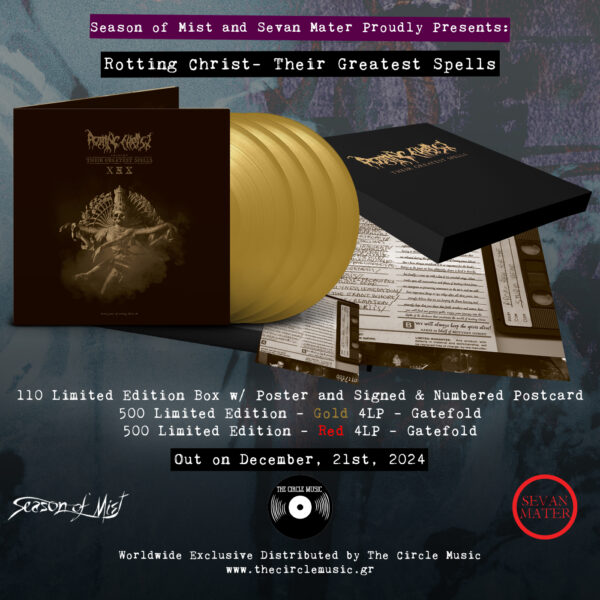 ROTTING CHRIST - Their Greatest Spells – Deluxe Box Edition Embossed in Gold (Limited to 110 copies)