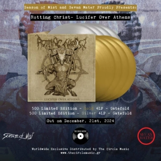 ROTTING CHRIST - Lucifer Over Athens – Quadruple Gold Vinyl in Gold Mirror Surface Gatefold (Limited to 500 copies)