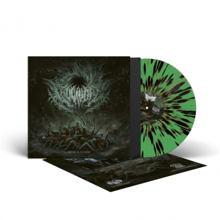 CRUCIVORE - Desecration LP  green black splatter