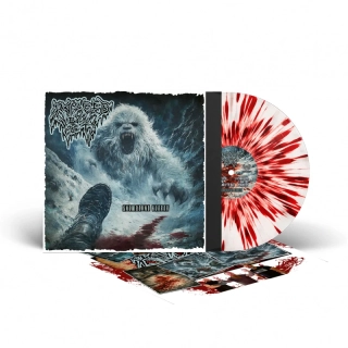 RAVAGED BY THE YETI - Snowbound Horror Vinyl LP white red splatter