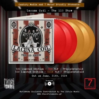 LACUNA COIL - The 119 Show (Live in London) – Triple Red vinyl in Luxurious Triple Gatefold (Limited to 500 copies)